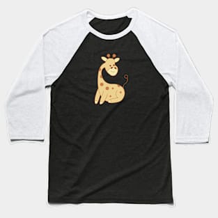 Adorable Giraffer Baseball T-Shirt